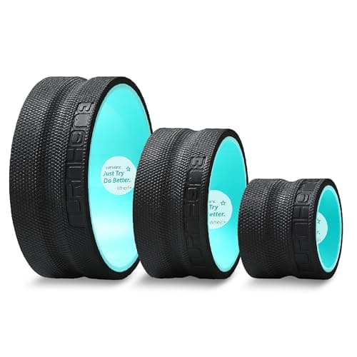 Furnhome Back Roller - Back Wheel for Deep Tissue Massage,Yoga Wheel for Back Pain & Stretching- Comfy Deep Tissue Massage Roller (3-Pack) - Image 1
