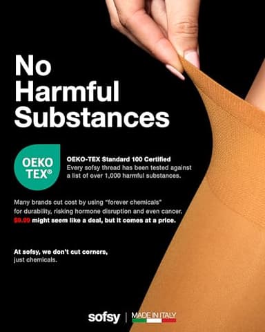 sofsy Matte Finish Caramel Yellow Knee High Socks for Women [Made in Italy] 40 Den Opaque Nylon Stay Up Tube Stockings for Boots - One Size - Image 2