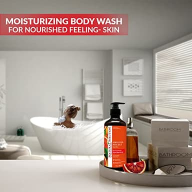 Natural Solution Body Wash, Formulated with Organic Blood Orange Extracts with Himalayan Pink Salt, Revitalizes & Refreshing Your Skin, 17 fl oz/Each – Pack of 3 - Image 7