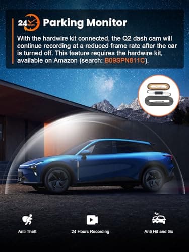 galphi 4K Dash Cam Front, Built-in 5G WiFi, 64GB Card Included, Dash Camera for Cars, Mini Dashcam with Super Night Vision, Loop Recording, G-Sensor, 24 Hours Parking Monitor, Support 256GB Max - Image 7