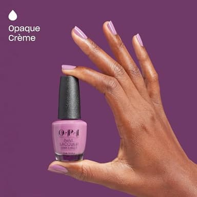 OPI Nail Lacquer Vogue en Violet | Opaque Soft Purple Crème Chip Resistant Nail Polish | Make 'Em Jelly! Collection | Summer 2025 - Image 4