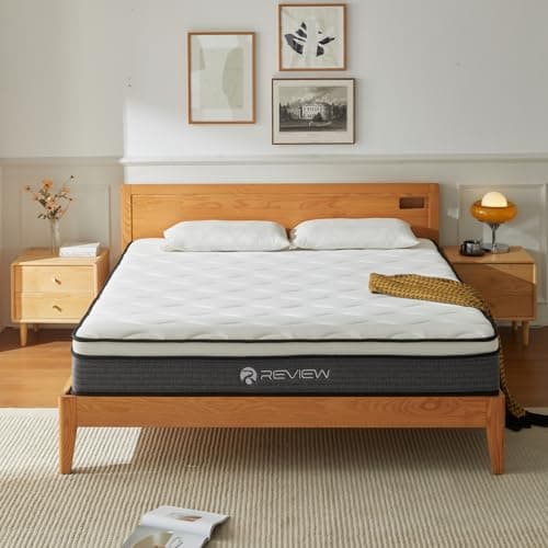 Review Full Mattresses, 10 Inch Full Size Mattress in a Box, Memory Foam Hybrid Mattress with Individual Pocket Spring Coils for Motion Isolation & Silent Sleep, Pressure Relief, Plush Firmness - Image 1