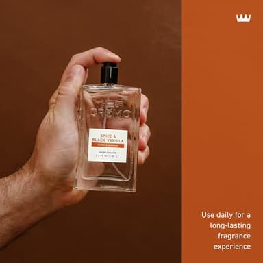 Cremo Cologne For Men - Spice & Black Vanilla Mens Cologne Spray, An Explosion of Vibrant Spices, Dark Woods and Black Vanilla, Multi-Layered Signature Men's Fragrances, 3.4 Fl Oz - Image 5