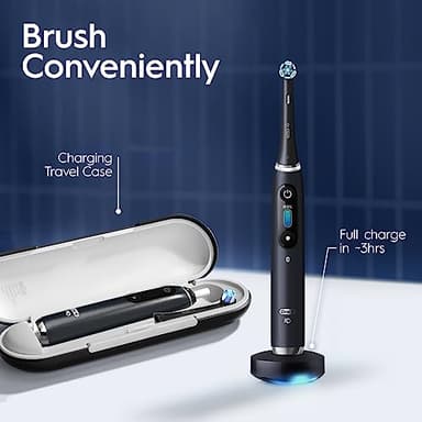 Oral-B iO Series 9 Electric Toothbrush with 4 Brush Heads, Aqua Alabaster - Image 7