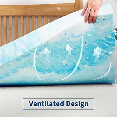 3 Inch Gel Memory Foam Mattress Topper King, CertiPUR-US Certified - Image 2