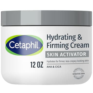 Cetaphil Skin Activator Hydrating & Firming Body Cream 12oz, Mandelic Acid (AHA) and Centella Asiatica (CICA) Cream, Hydrates and Firms Aging Skin, Anti-Aging Skincare, 12 oz - Image 1