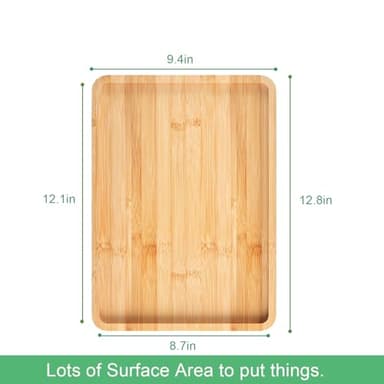 Danfoxer Couch Arm Tray,Bamboo Folding Sofa Tray,Sofa Armrest Trays Clip-On Couch Desk for Drinks,Snacks,Phone,Remote Control（Natural） - Image 5