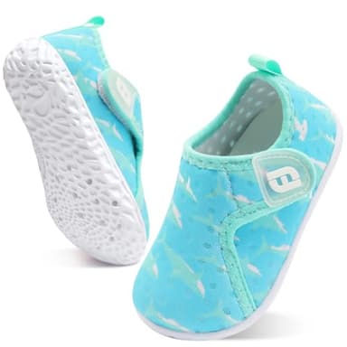 JOINFREE Water Shoes Unisex-Child Boys Girls Athletic Walking Sneakers Shoes for KidsMuGreenShark 2.5-3 Years Toddler - Image 6