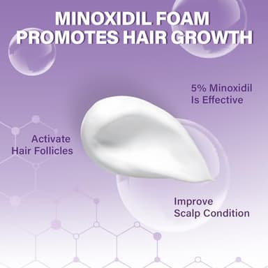 5% Minoxidil Foam for Women Hair Growth Foam Suitable for Hair Thinning Receding Hairline and Hair Loss - Image 3