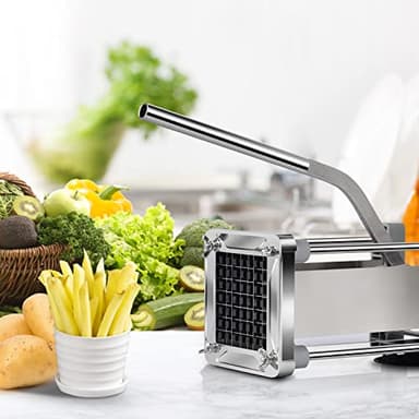 French Fry Cutter, Sopito Professional Potato Cutter Stainless Steel with 1/2-Inch Blade Great for Potatoes Carrots Cucumbers - Image 7