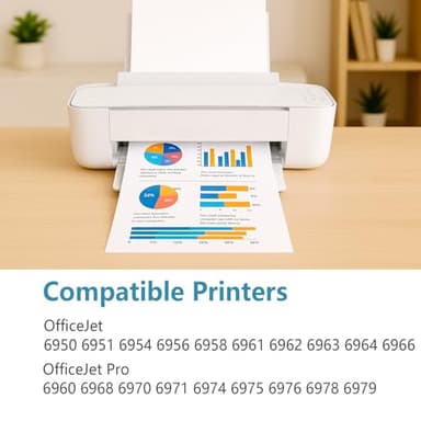 902 XL Ink Cartridges Combo Pack Replacement for HP 902XL Fit for OfficeJet 6978 6968 6958 6970 6960 6975 6962 6950 6954 6951 6956 6961 6963 6964 Printers HP902 HP902XL Black Cyan Magenta Yellow - Image 2