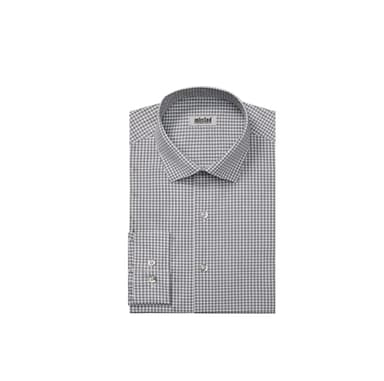 Unlisted by Kenneth Cole mens Slim Fit Checks and Stripes (Patterned) Dress Shirt, Grey, 17 -17.5 Neck 32 -33 Sleeve X-Large US - Image 3