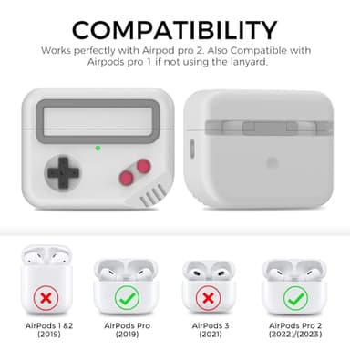 TRONWIN Silicone Airpods Pro 2 Case Protective Covers Skin Game-Machine Design for Airpods Pro 2022 [Support Wireless Charging] Compatible with Apple Airpods Pro 2nd Generation - Image 2