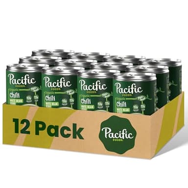Pacific Foods Organic White Bean Verde Chili, Plant Based, 16.5 oz Can (Pack of 12) - Image 1