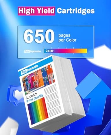 302XL Ink cartridges Combo Pack Remanufactured Replacement for Epson 302XL Ink Cartridges Multipack Work for Epson Expression Premium XP-6000 XP-6100 XP 6000 Printer (Photo Black/B/M/Y/C, 5-Pack) - Image 3