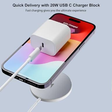 Magnetic Wireless Charger Fast Apple Mag-Safe Charger for iPhone 16 Pro Max/16 Pro/iPhone 15Pro Max/15 Plus/14/13/12/AirPods 3/2/Pro/Pro 2 Magnet Charging Pad Mag Safe Chargerwith Dual Charging Ports - Image 6