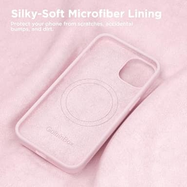 GolbinBox Magnetic for iPhone 15 Case, Compatible with MagSafe, [Soft Anti-Scratch Microfiber Lining], Slim Liquid Silicone Shockproof Protective Phone Case for iPhone 15 6.1 inch, Chalk Pink - Image 6