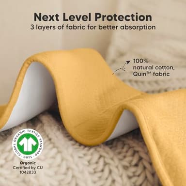 KeaBabies 5-Pack Organic Burp Cloths Baby Girl, Boy - Extra Large, Absorbent Baby Burp Cloths, Soft Burping Cloths for Babies, Newborn Burp Clothes, Cotton Burp Rags, Thick Burp Cloth (Phase/Quin) - Image 4