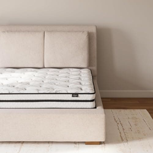 Signature Design by Ashley Twin Size Chime 8 Inch Medium Firm Innerspring Mattress with Pressure Relief Quilt Foam, Fiberglass Free, Mattress In A Box - Image 1