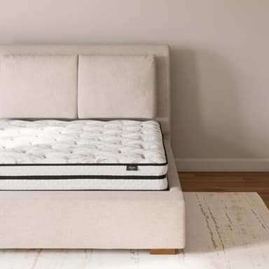 Signature Design by Ashley Twin Size Chime 8 Inch Medium Firm Innerspring Mattress with Pressure Relief Quilt Foam, Fiberglass Free, Mattress In A Box - Image 1