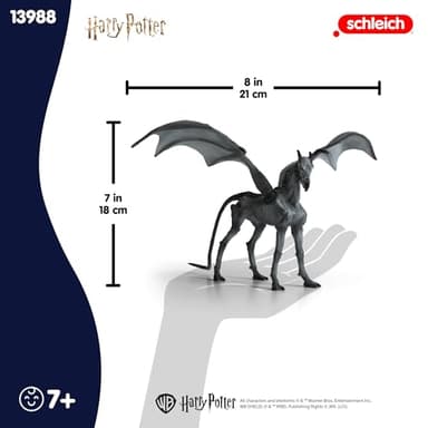 Schleich Harry Potter - 8" Thestral Figurine - Harry Potter Halloween Decoration Horse - Wizarding World Collectible Figures for Kids and Adults - Toys for Ages 6+ | 13996 - Image 7