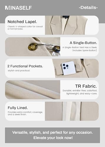 Besiness Casual Tops Outfits for Women 2025 Work Office Blazer Jacket Womens Professional Interview Attire Women Clothing Work Suit Cute Ladies Tops and Blouses Clothes Top Blazers Jackets Suits - Image 6