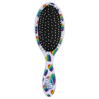 Wet Brush Original Detangler Hair Brush, Rainbow Hearts (Color Me Mine) - Ultra-Soft IntelliFlex Bristles - Detangling Brush Glides Through Tangles (Wet Dry & Damaged Hair) - Women & Men - Image 2