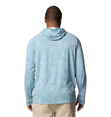 Columbia Mens PFG Uncharted Long Sleeve Sun Protection Hoodie, Crushed Blue Swamplands, XX-Large - Image 2