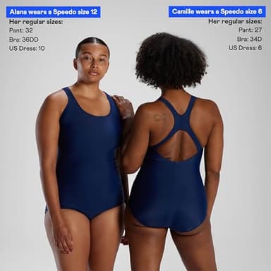 Speedo Women's Swimsuit One Piece PowerFlex Super Pro Solid Adult Speedo Navy, 28 - Image 4
