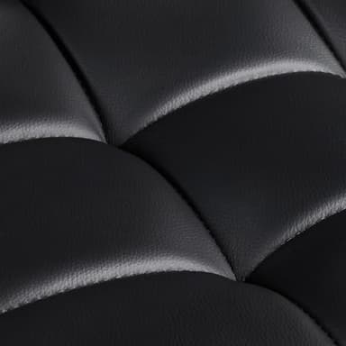 Yaheetech Bar Stools Set of 2, PU Leather Adjustable Swivel Barstools, Hydraulic Kitchen Counter Height Bar Chairs with Armrest and Back for Kitchen, Dining Room, Black - Image 9