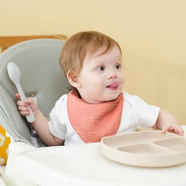 Kewlife gift Muslin Baby Bibs 6-Pack Baby Drool Bandana Bibs for Baby Girls Boys Infant Newborn Toddler Drooling and Teething - Image 5