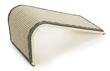 SmartyKat Sisal Angle Ramp Cat Scratcher for Indoor Cats & Kittens, Durable Sisal & Wood Scratching Pad, Includes Catnip, Gray/Taupe - Image 9