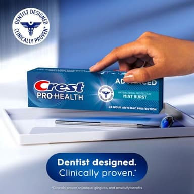 Crest Pro-Health Advanced Antibacterial Protection Toothpaste - Pack of 4, 5 Oz Tubes - Image 4