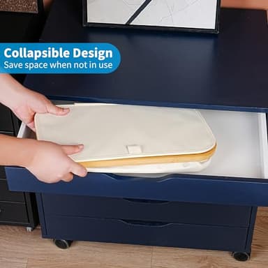 efluky Slim Laundry Basket with Lid, Narrow Laundry Hamper with Removable Bag, Skinny Dirty Clothes Basket with Bamboo Handles for Bathroom, Bedroom & Laundry Room, 75L Beige - Image 6