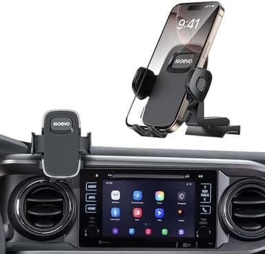 Upgraded Tacoma Phone Mount for Toyota Tacoma 2016-2023, 3rd Gen Dashboard Clip Cell Phone Cradle, Adjustable Stand, Suitable for Most Smartphones - Image 3