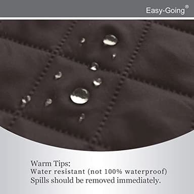 Easy-Going Recliner Chair Slipcover Reversible Sofa Cover Water Resistant Couch Cover Furniture Protector with Elastic Straps for Pets Dog (Recliner 22 inch, Chocolate/Beige) - Image 4