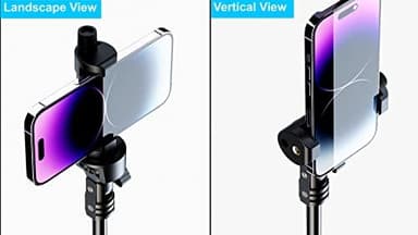 Fugetek 62" Selfie Stick Tripod for iPhone, Stable 4 Leg Design, Bluetooth Remote, Aluminum Stick & Legs, Lightweight, Portable All in One, Compatible with iPhone & Android, Non Skid Feet - Image 6