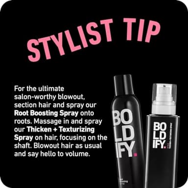 Boldify Hair Thickening Spray - Volume Booster - Stylist-Recommended Texture Spray for Hair Women & Men - 8oz - Image 9