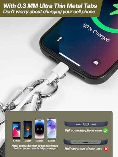 Tiostep Clip and Go Strap for Phone with Wallet Crossbody Phone Lanyard Adjustable and Detachable RFID Wristlet Wallet with ID Window and Zipper, Black - Image 6