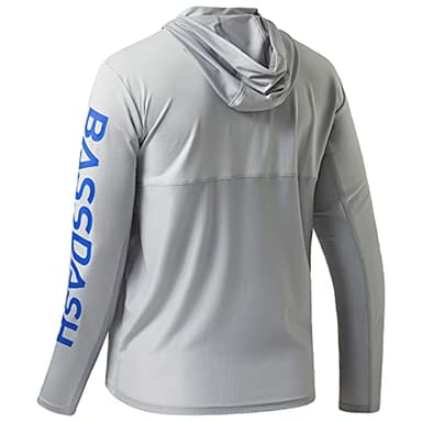 BASSDASH UPF 50+ Men’s UV Sun Protection Long Sleeve Performance Fishing Hoodie Hooded Shirts - Image 3
