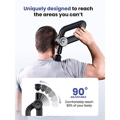 BOB AND BRAD D6 Pro Plus Massage Gun with Heat, Deep Tissue Percussion with 16mm Amplitude, Professional Muscle Massager Gun for Athletes, Quiet Electric Handheld Massager - Image 5