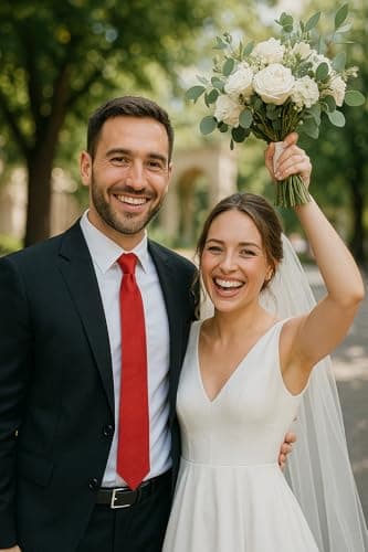 trilece Ties for Men - Mens Red Tie - Men's Solid Color Costume Ties - Formal Neckties for Men - Neck Tie for Man (Red) - Image 4