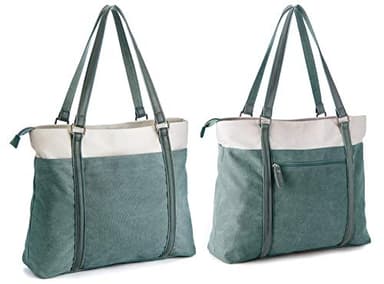 Women's Work Bag with Laptop Compartment Zipper Pockets Teacher Totes Purse - Image 6