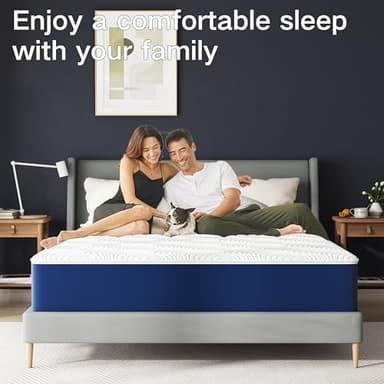 PurrJoys 12 Inch Firm Queen Mattress,Queen Size MattressCooling Memory Foam with Washable Zipper Cover, Pressure Relief & Firm Support, Easy Setup - Image 4