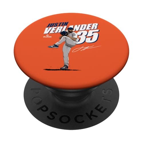 Justin Verlander | Houston Baseball Players | MLBJVR3001 PopSockets Adhesive PopGrip - Image 1