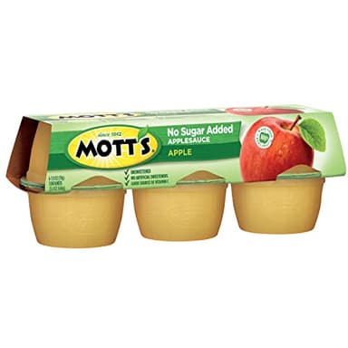 Mott's No Sugar Added Applesauce, 3.9 Oz Cups, 72 Count (12 Packs Of 6), Good Source Of Vitamin C, No Artificial Flavors - Image 12