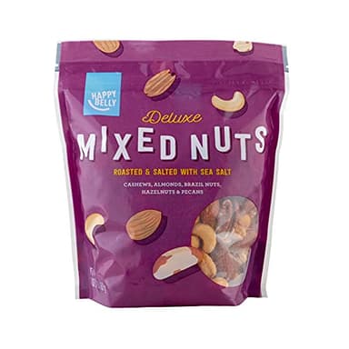 Amazon Brand - Happy Belly Deluxe Mixed Nuts, 16 oz (Pack of 2) (Packaging May Vary) - Image 1