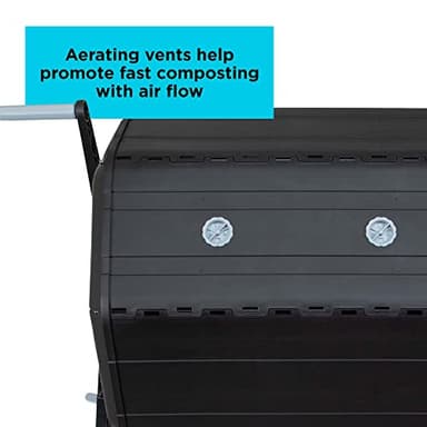 BLACK+DECKER 40-Gallon Dual Chamber Compost Tumbler Outdoor (BDSTGA9701) - Image 6