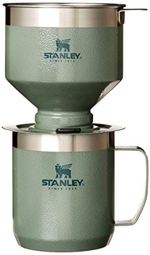 Stanley Perfect Brew Pour Over Set | 12 oz Camp Mug with Lid Included | Drip Coffee Maker with Reusable Filter | Insulated Stainless Steel | BPA-Free | Hammertone Green - Image 1