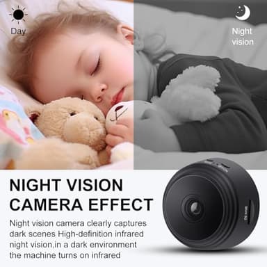 enttgo Hidden Camera Spy Camera, 1080P HD WiFi Camera - Mini Nanny Cam with Night Vision & Motion Detection - Indoor/Outdoor Wireless Security Camera for Home, Car, Baby & Pet Monitoring - Image 7